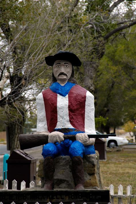 Statue of Lucien B. Maxwell – Cimarron, New Mexico .